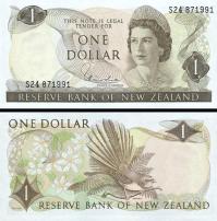 *1 novozélandský dolár Nový Zéland 1977-81, P163d UNC - Kliknutím na obrázok zatvorte -
